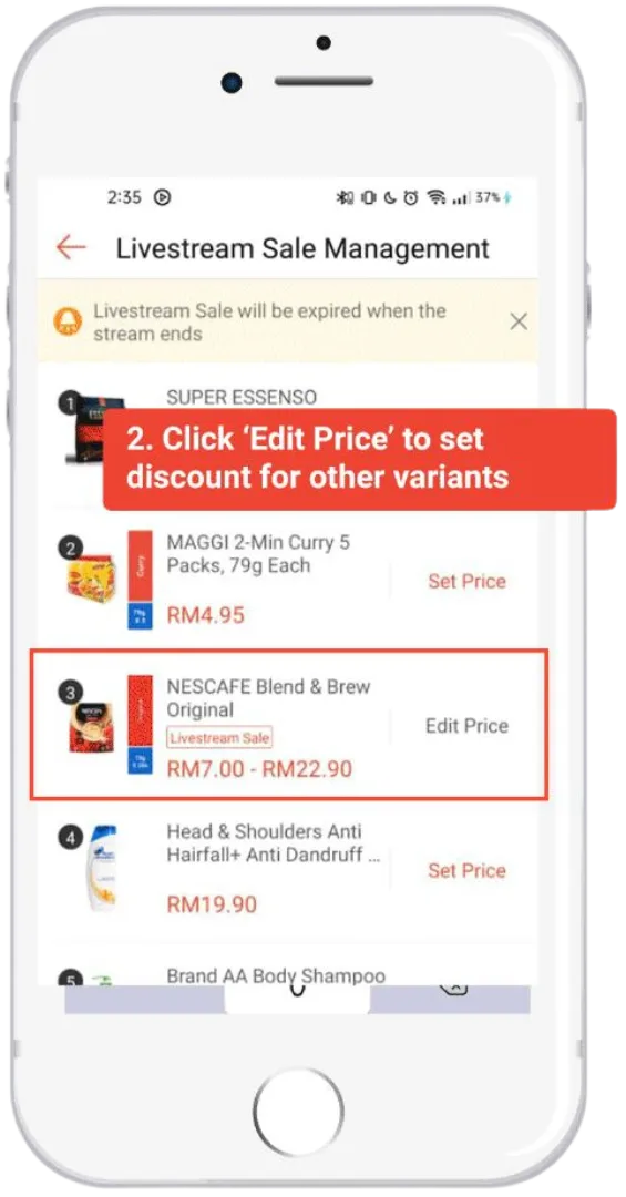 Cikgu Shopee Live Flash Sale