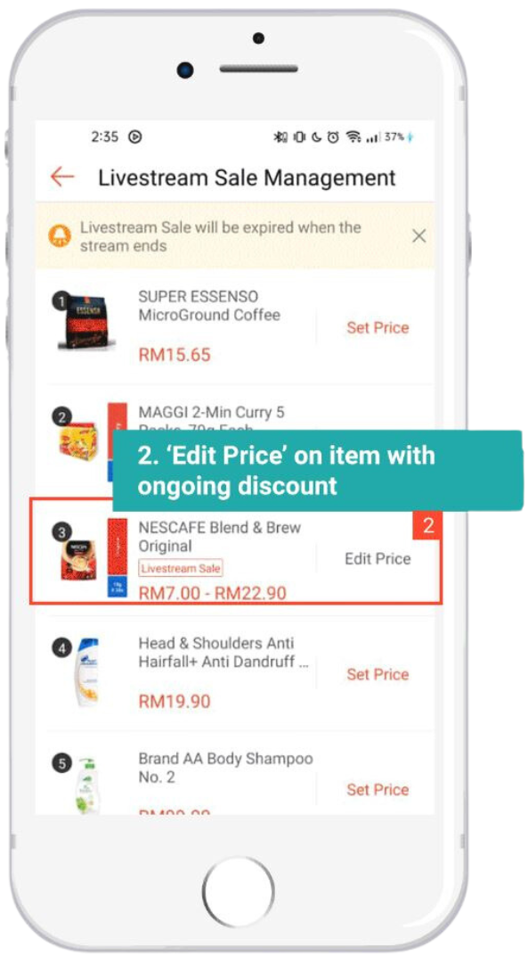 Cikgu Shopee Live Flash Sale