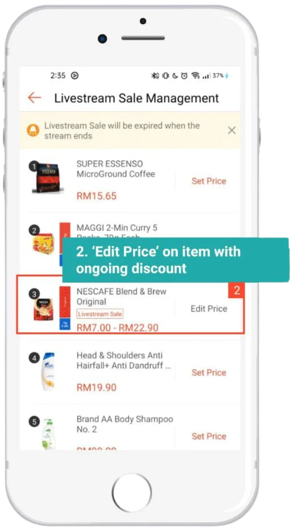 Cikgu Shopee Live Flash Sale